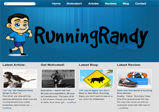 RunningRandy | Rosebrook Media Web Design Portfolio