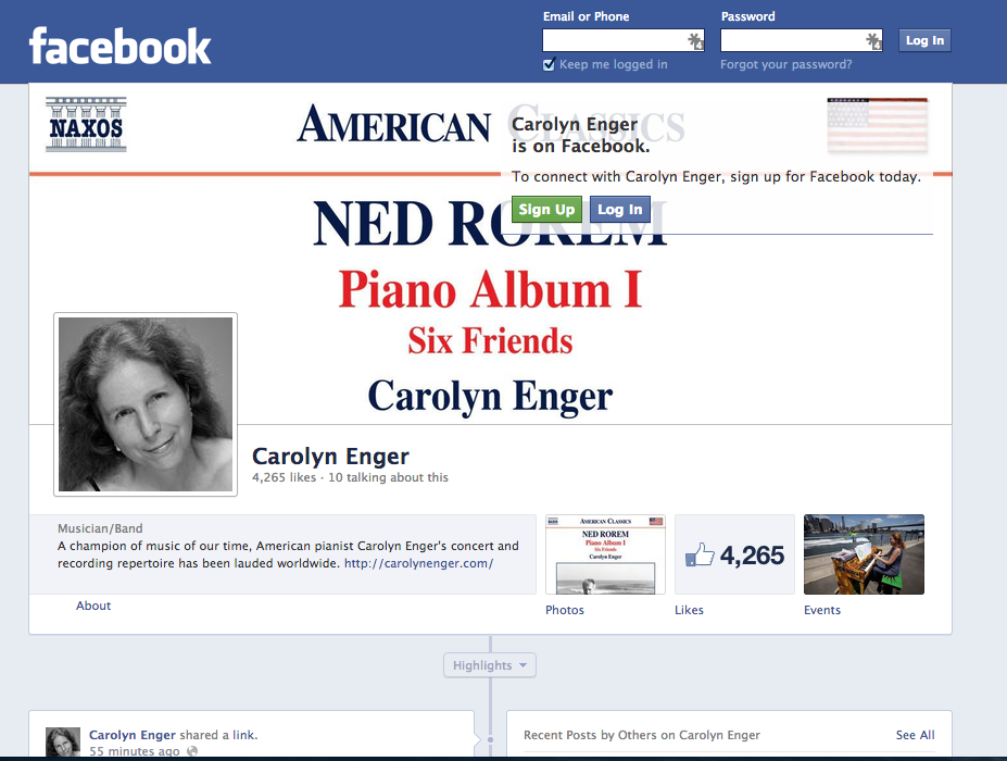 Carolyn Enger Facebook Page